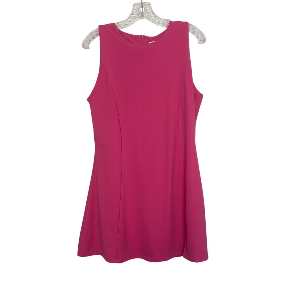 Qinsen Sleeveless Tennis Golf Dress Womens XL Pink New Undershorts - Picture 2 of 11